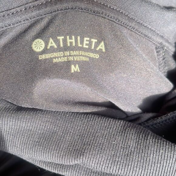 Athleta Essence Hooded Cowl Neck Pullover Blue M - Picture 5 of 6